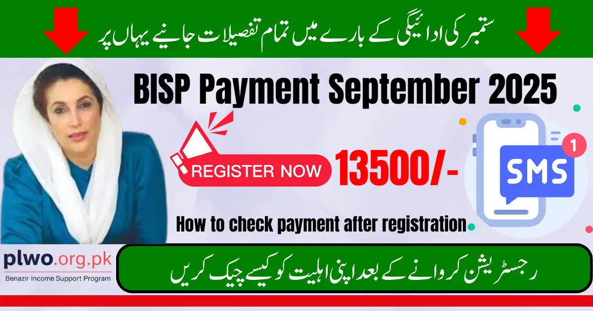BISP Payment September 2025 Online Registration Complete Details 