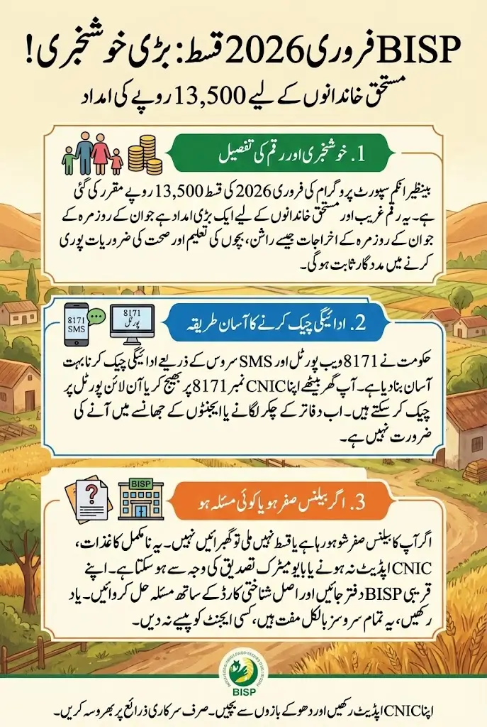 BISP 8171 February 2026 Payment Status