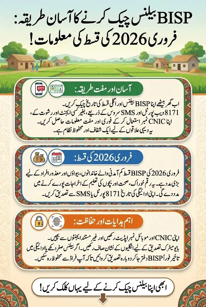 BISP Check Balance Online by CNIC