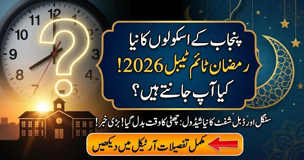 Punjab School Timings Ramadan 2026 – Revised Schedule for Students and Teachers