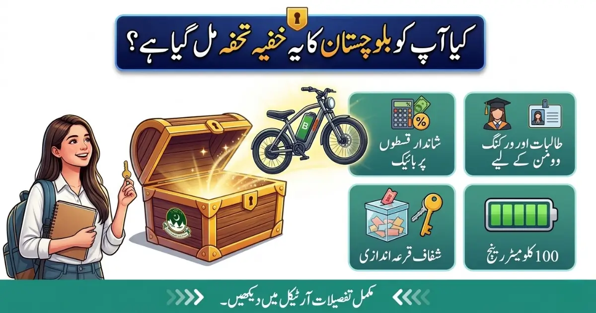 Balochistan Electric Bikes Scheme Launched to Provide Affordable Transport for Students and Working Women
